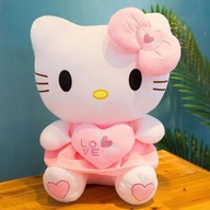 24-55cm Sanrio Hello Kitty Cat Plush Toys Cartoon KT Cat Plushie Doll Soft