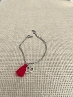 w kolorze srebra bransoletka z chwostem styl boho