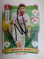 Karta panini autograf Polska Mateusz Klich PZPN