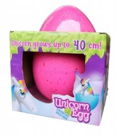 MEGA DUŻE JAJO JAJKO JEDNOROŻCA ROSNĄCE W WODZIE 40CM XXL RÓZOWE