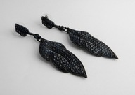 ELEGANCKIE WISZĄCE KOLCZYKI KOBALTOWE CYRKONIE