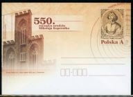 Ck 5286 koperta 550. rocznica urodzin Mikołaja Kopernika - KOPERTA 2023