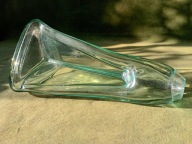 Bardzo ciekawy szklany wazon trójdzielny - ręcznie wykonany