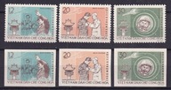 1962 Wietnam kosmos Mi 217-19 A i B (*) cięte i ząbkowane