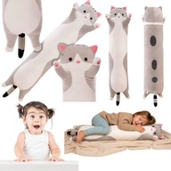 MASKOTKA PLUSZOWA KOTEK DLUGI PODUSZKA PRZYTULANKA PLUSZAK DLA DZECI KOT XL