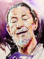 Obraz „Chris Rea” Akwarela - Miłosz Nosiadek (@nosiadek.art) Dla WOŚP
