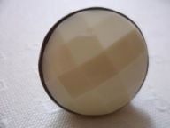 Duży beżowo-złoty pierścionek Atmosphere 17 (18mm)