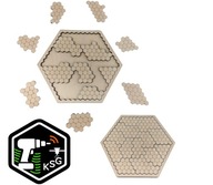 Układanka Logiczna Montessori Puzzle - Plaster Miodu