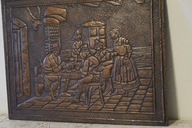 Obraz Płaskorzeźba Miedziany Vintage Retro