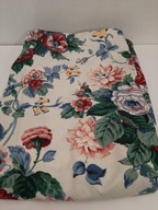 VINTAGE WAVERLY F. SCHUMACHER & CO TKANINA MATERIAŁ ZASŁONY 2 SZTUKI RÓŻE