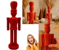 Figurka Dziadek do Orzechów Żołnierz Czerwona Ozdoba EKO Świąteczny HIT