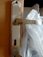 Klamka wewnętrzna Domino z otworem na klucz Nova M9 Nikiel BB72