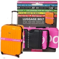 PAS DO WALIZKI Spinający z Napisem "DO NOT TOUCH MY LUGGAGE"