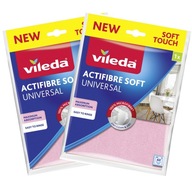 Ściereczka Vileda Actifibre Soft Uniwersalna do Okien Luster Różowa 1 szt.