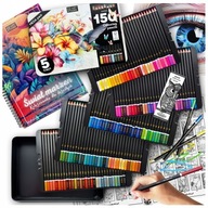 PROFESJONALNY ZESTAW KREDEK OŁÓWKOWYCH AVEC AŻ 150SZT! WSZYSTKIE KOLORY!