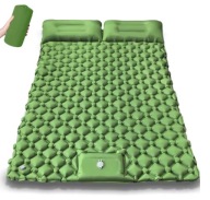 Materac dmuchany 2-osobowy campingowy z pompką ultralekki