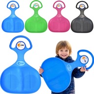 DUŻY ŚLIZG SANKI JABŁUSZKO DLA DZIECI PLASTIKOWE Dupolot kolor ZIELONY