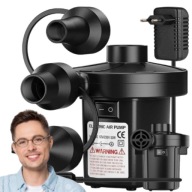 MOCNA POMPKA ELEKTRYCZNA DO MATERACA BASENU ODSYSACZ POWIETRZA 2w1 12V 230V