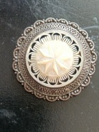 Srebrna broszka Jerusalem próba 800 lub 900 oryginał