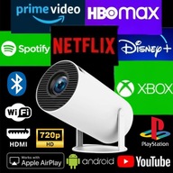 NOWA WERSJA PROJEKTOR HY300 PRO 2025 4K WIFI PRZENOŚNY SMART ANDROID TV
