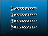 4x Naklejka Logo DUNLOP Rozmiar S (105 x 19 mm) Motocykl Quad Cross Skuter