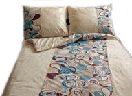 pościel z satyny 140x200 + 1x70x80 zamek S 17999-4 D-x