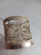 Podstakannik filigranowy Rosja plater