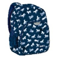 Plecak szkolny wielokomorowy Back Up biały, niebieski 18 l