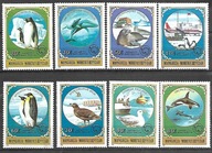 MONGOLIA -badania Antarktydy -ssaki -ptaki-pingwiny 1980** Mi 1336-43 (1838