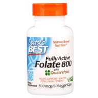 Doctor's Best Kwas Foliowy Quatrefolic 800 mcg Ciąża Układ Nerwowy 60 kaps