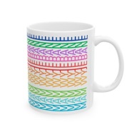 Kubek z napisem MAM WYJEBANE szlaczki kolor HIT VIRAL