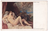 Akt Danae kochanka Zeusa złoty deszcz ok.1920r. malował Tycjan 680f