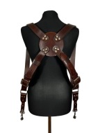 Szelki fotograficzne skórzane podszyte filcem