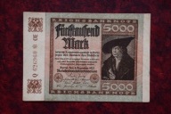 Banknot Niemcy 5000 marek 1922 rok !!!