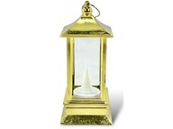 LAMPIONIK DEKORACYJNY ZŁOTY LED + BATERIE GRATIS RORATY