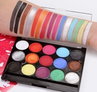 FARBY DO TWARZY DLA DZIECI HALLOWEEN MALOWANIA CIAŁA MAKIJAŻU ZMYWALNE