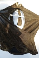 bluzka złoto -czarna