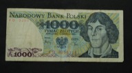 Polska - banknot - 1000 Złotych 1982 rok - Seria FD