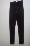 leginsy welur z brokatem H&M r170 nowe z metką