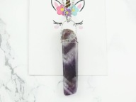 wisiorek AMETYST kamień minerał vintage boho MN94