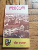 Wrocław stary plan miasta autobusy tramwaje książkowy atlas