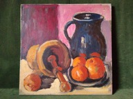 Stary obraz olejny ręcznie malowany na płótnie