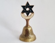 MOSIĄDZ MOSIĘŻNY DZWONEK OZDOBNY EMALIA JERUSALEM