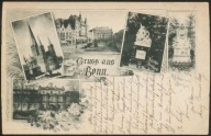 Gruss aus Bonn - Münsterkirche, Markt, Krieger Denkmal, Coblenzer Thor 1897