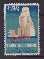 Lwów, Kresy, XIX Targi Wschodnie 1939 , reklama, zalepka /AA/