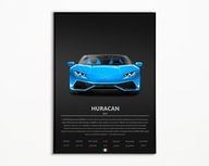 PLAKAT LAMBORGHINI HURACAN IDEALNY NA PREZENT OBRAZ NA ŚCIANE A3