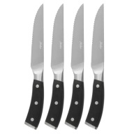 Zestaw 4 noży rękojeść z drewna Pakka noże do steków PREMIUM- Maku Kitchen
