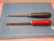 zestaw dłuta wycinaki przecinaki czerwone PLATTINA 184257 czarne płaskie