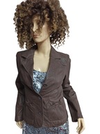 wyprzedaż NAF NAF KURTKA skórzana marynarka 36