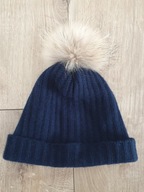 Hugenberg cashmere czapka gruby 100% kaszmir jenot